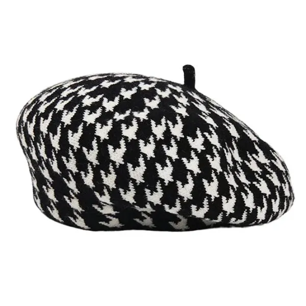Hats*Boogzel Clothing Houndstooth Beret