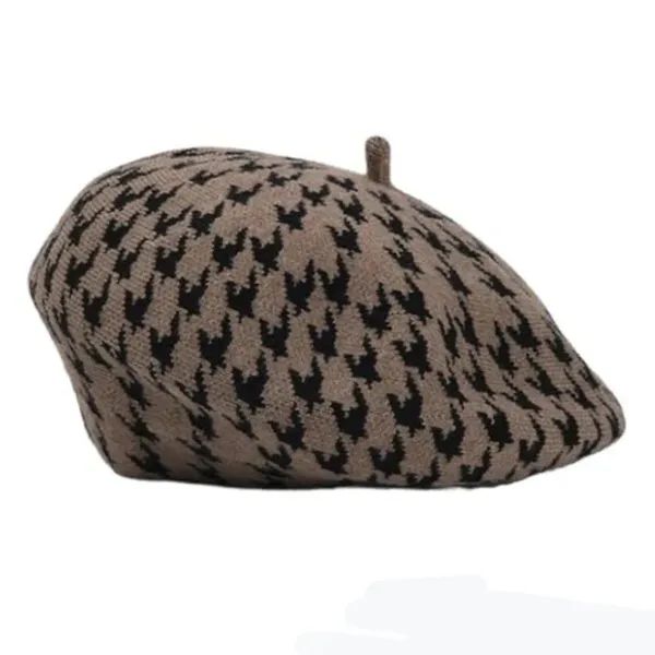 Hats*Boogzel Clothing Houndstooth Beret