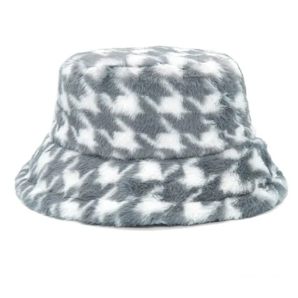 Hats*Boogzel Clothing Houndstooth Bucket Hat