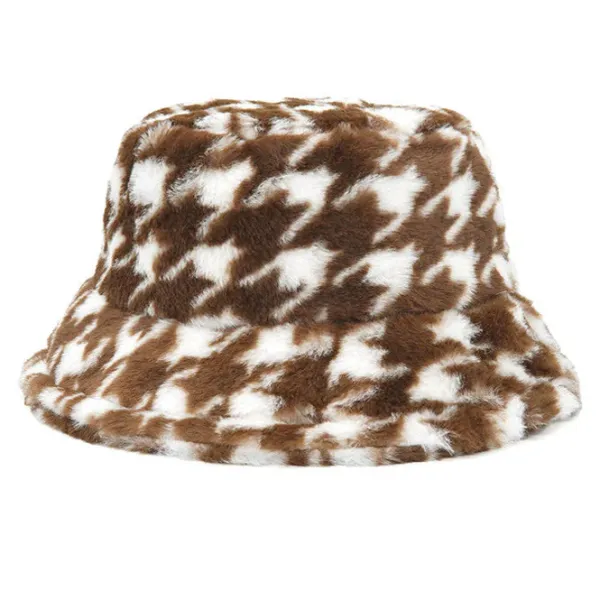 Hats*Boogzel Clothing Houndstooth Bucket Hat
