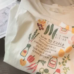 Aesthetic T-Shirts & Graphic Tees*Boogzel Clothing How To Pickle Aesthetic Print Graphic T-Shirt Beige