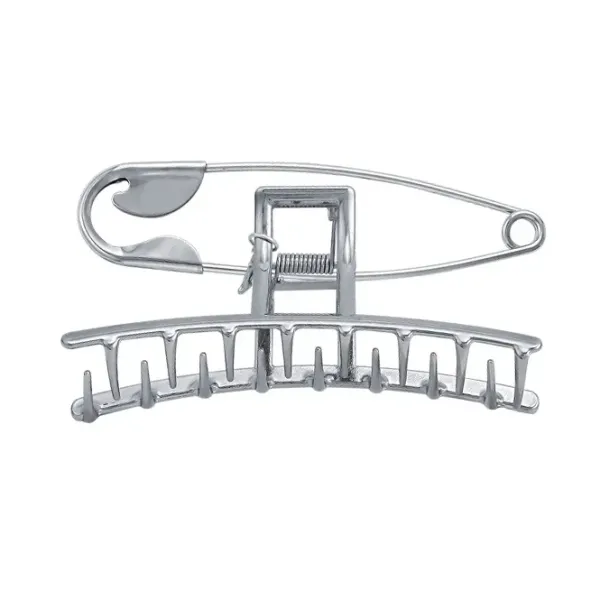 Hair Accessories*Boogzel Clothing Huge Safety Pin Hair Claw Silver