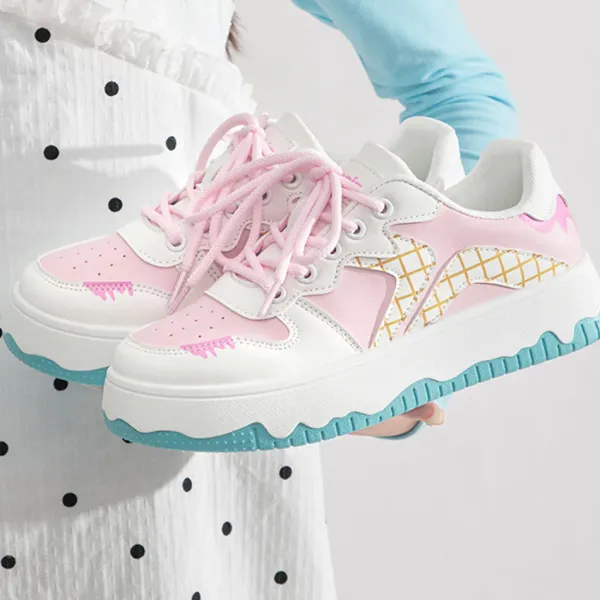 Classics|Aesthetic Sneakers*Boogzel Clothing Ice Cream Cone Sneakers