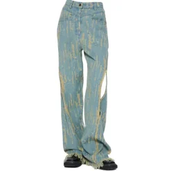 Jeans*Boogzel Clothing Icon Living Wide Jeans Blue