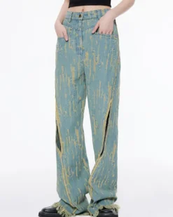 Jeans*Boogzel Clothing Icon Living Wide Jeans Blue
