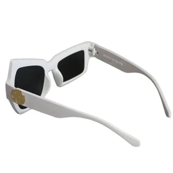 Sunglasses*Boogzel Clothing I'm blown Away Asymmetric Glasses White