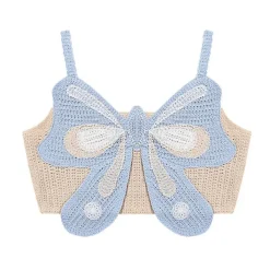 Y2K Tops|Crop Tops*Boogzel Clothing Indie Aesthetic Butterfly Crochet Top