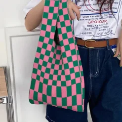 Bags & Purses*Boogzel Clothing Indie Aesthetic Checker Tote Bag