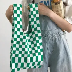 Bags & Purses*Boogzel Clothing Indie Aesthetic Checker Tote Bag