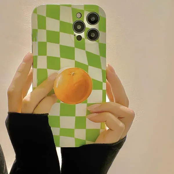 Iphone Cases*Boogzel Clothing Indie Aesthetic Checkerboard iPhone Case Green