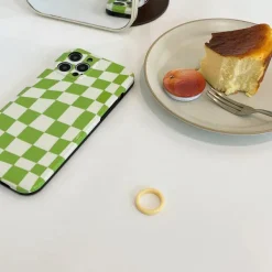 Iphone Cases*Boogzel Clothing Indie Aesthetic Checkerboard iPhone Case Green