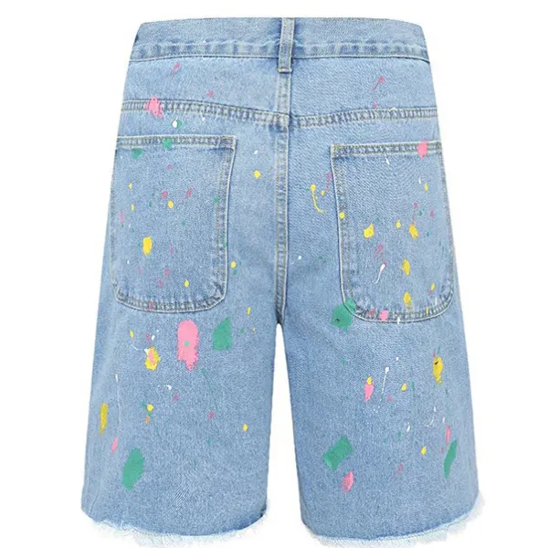 Shorts*Boogzel Clothing Indie Aesthetic Crochet Flower Denim Shorts