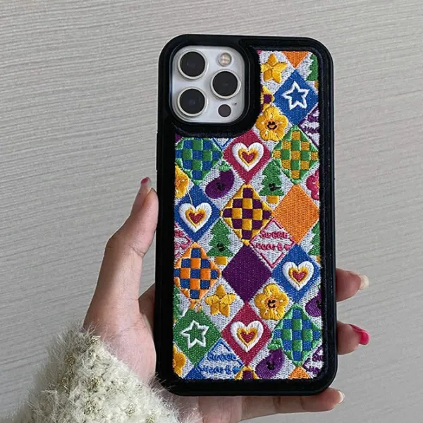 Iphone Cases*Boogzel Clothing Indie Aesthetic Embroidery iPhone Case