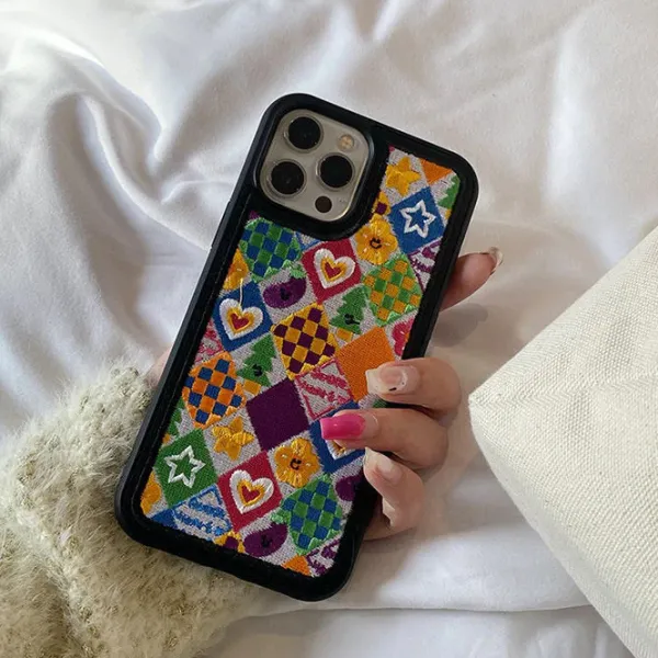 Iphone Cases*Boogzel Clothing Indie Aesthetic Embroidery iPhone Case