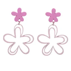 Earrings*Boogzel Clothing Indie Aesthetic Flower Earrings Pink
