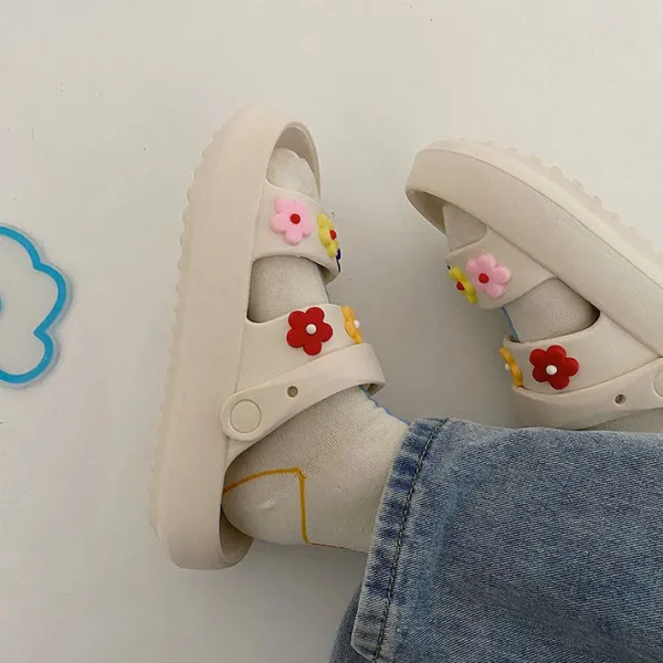 Sandals / Mary Janes|Mad*Boogzel Clothing Indie Aesthetic Flower Sandals
