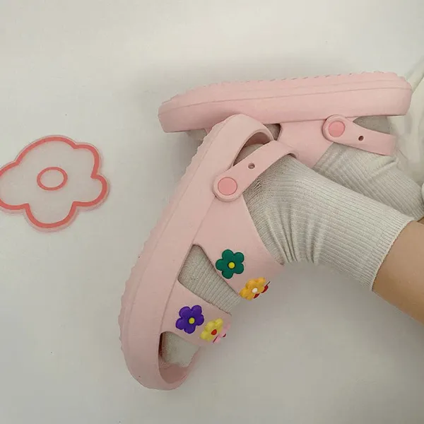 Sandals / Mary Janes|Mad*Boogzel Clothing Indie Aesthetic Flower Sandals