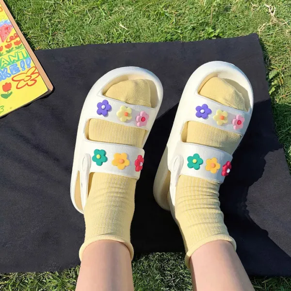 Sandals / Mary Janes|Mad*Boogzel Clothing Indie Aesthetic Flower Sandals