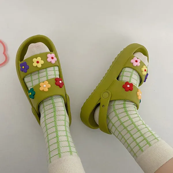 Sandals / Mary Janes|Mad*Boogzel Clothing Indie Aesthetic Flower Sandals