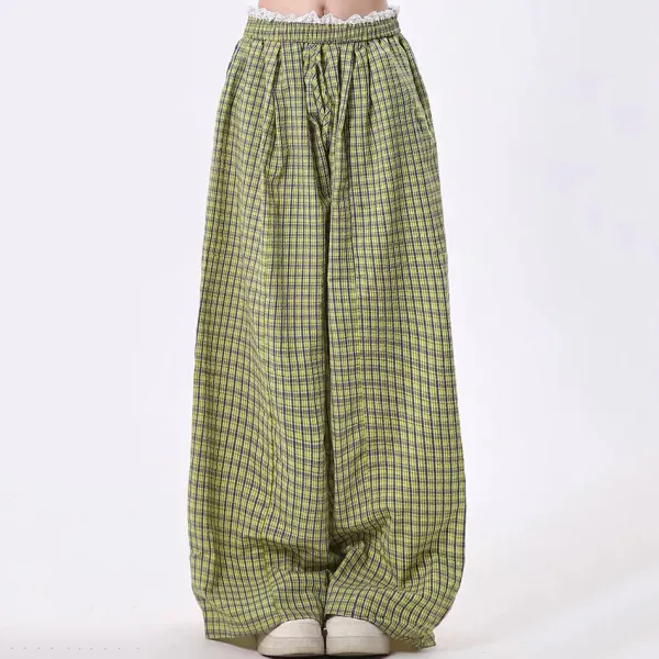 Pants & Trousers*Boogzel Clothing Indie Aesthetic Plaid Pants Green