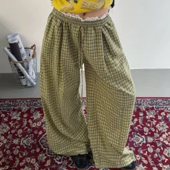Pants & Trousers*Boogzel Clothing Indie Aesthetic Plaid Pants Green
