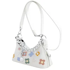 Bags & Purses*Boogzel Clothing Indie Flowers Shoulder Bag White