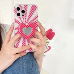 Iphone Cases*Boogzel Clothing Indie Heart Checkered iPhone Case