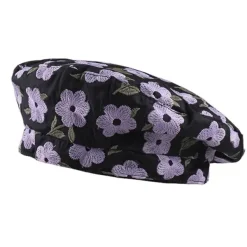 Hats*Boogzel Clothing Indie Kid Floral Embroidery Beret Hat