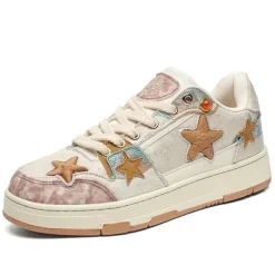 Aesthetic Sneakers*Boogzel Clothing Indie Star Sneakers Beige