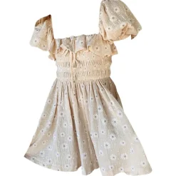 Dresses & Rompers*Boogzel Clothing Into The Fields Mini Dress Beige
