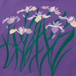 Sweatshirts*Boogzel Clothing Iris Embroidery Sweatshirt Purple