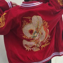 Coats & Jackets*Boogzel Clothing Japanese Dragon Bomber Jacket