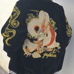 Coats & Jackets*Boogzel Clothing Japanese Dragon Bomber Jacket