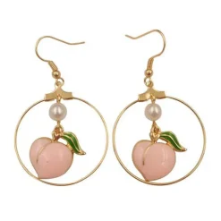 Earrings*Boogzel Clothing Just Peachy Earrings Pink