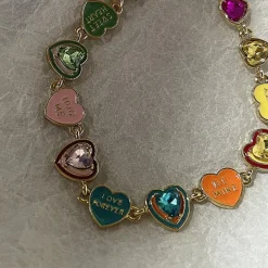 Bracelts*Boogzel Clothing Kidcore Hearts Bracelet Colorful