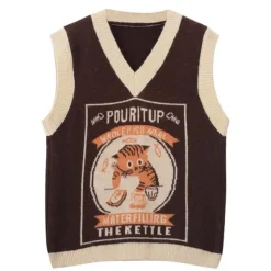 Knit Vests*Boogzel Clothing Kitty Knitted Vest