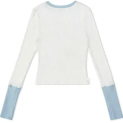 Long Sleeve Tops*Boogzel Clothing Kitty Long Sleeve Top White/blue