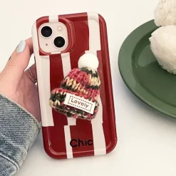 Iphone Cases*Boogzel Clothing Knit Hat PopSocket iPhone Case Red