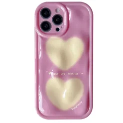 Iphone Cases*Boogzel Clothing Korean Aesthetic Heart iPhone Case Pink