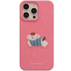 Iphone Cases*Boogzel Clothing Korean Aesthetic Puppy iPhone Case Pink