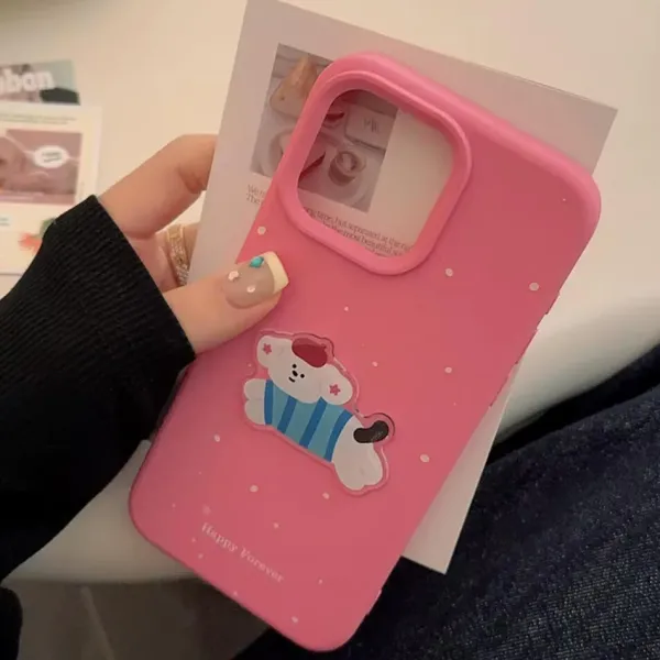 Iphone Cases*Boogzel Clothing Korean Aesthetic Puppy iPhone Case Pink