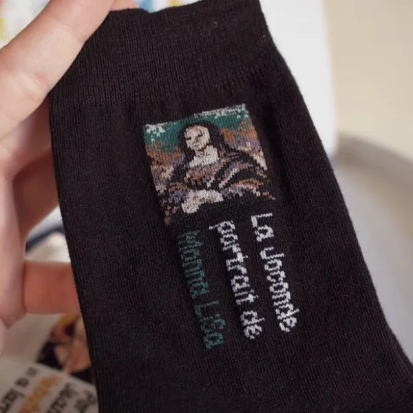 Socks*Boogzel Clothing La Joconde Socks Black
