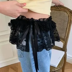 Other|Belts & Chains*Boogzel Clothing Lace Layered Mini Skirt Belt