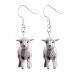 Earrings*Boogzel Clothing Lamb Drop Earrings Blue