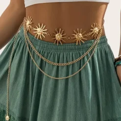 Belts & Chains*Boogzel Clothing Le Soleil Layered Chain Belt
