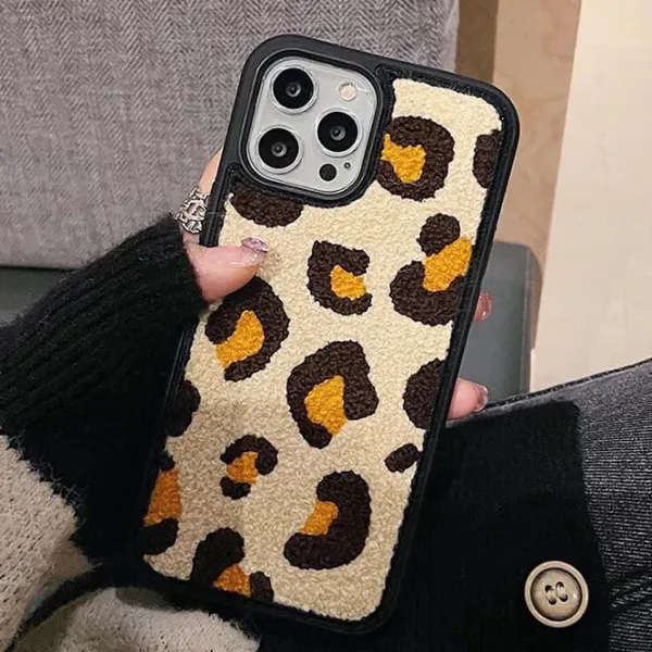 Iphone Cases*Boogzel Clothing Fuzzy iPhone Case Leopard