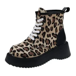 Classics|Boots / Platform Boots*Boogzel Clothing Lace Up Boots Leopard