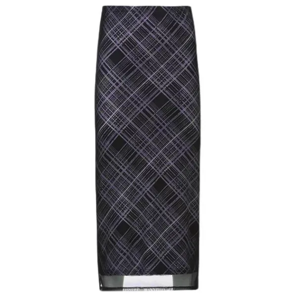 Skirts*Boogzel Clothing Less Conversation Plaid Maxi Skirt Black