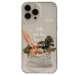 Iphone Cases*Boogzel Clothing Life Sucks iPhone Case Clear