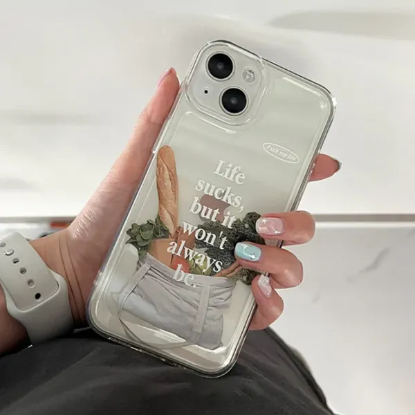 Iphone Cases*Boogzel Clothing Life Sucks iPhone Case Clear